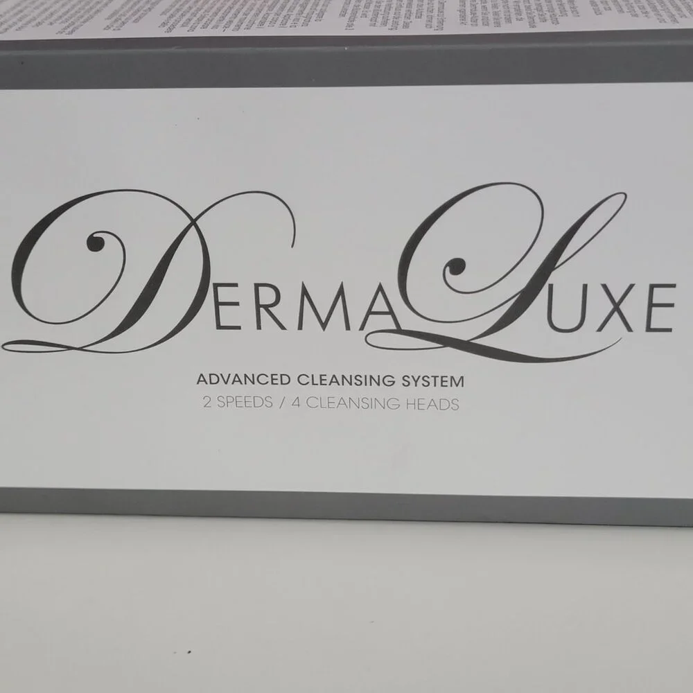 Dermaluxe Skincare Product Box - Gray and White, New in Box